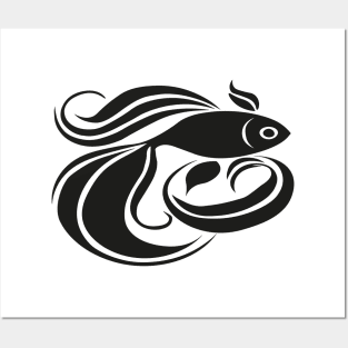 BLACK GOLDFISH Posters and Art